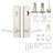 Escala Round Sideplate Entry, Satin Nickel-135979990