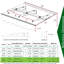 Auvent de fenêtre 79 "x 34" pour maison en béton de maçonnerie - Supports en alliage d'aluminium rouille en polycarbonate solide avec toit mural protégé contre le vent-885615498