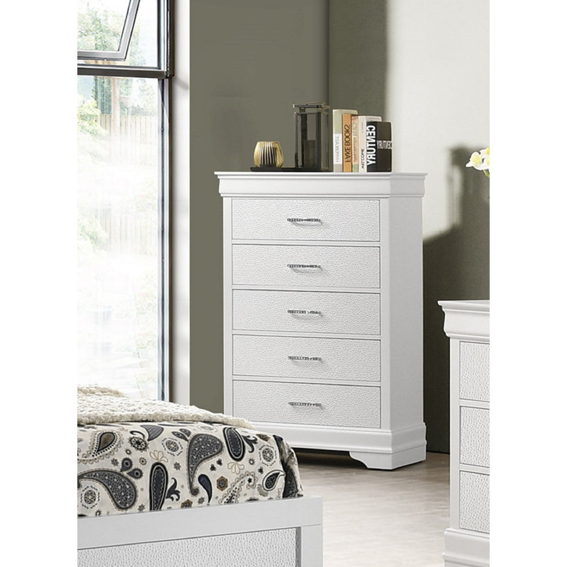Mobilier de chambre à coucher à 5 tiroirs 5 pièces