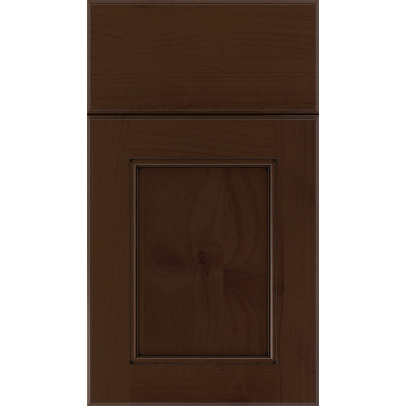 Échantillon de porte d'accès complet Fairview Dwelling, Cappuccino avec glacis noir, Érable