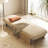Mid-Century Modern Rattan Daybed Single Sofa Bed Couch Convertible Sleeper Lounge Chair