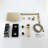 Rainfall Shower System 10 Inches Bathtub Shower Faucet Set, Brass Wall Mounted Temperature Control Display Shower System with Tub Spout-99418816