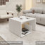 Table d'appoint en mélamine avec rangement ouvert-1952498091