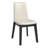 Cipolla 47" Wood Finish Fixed Top Round Dining Set - 5-Piece, Dining Table, White Faux Leather Dining Chairs-107170452