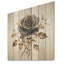 Vintage Rosegold Elegance III - rose sur bois-1610284239