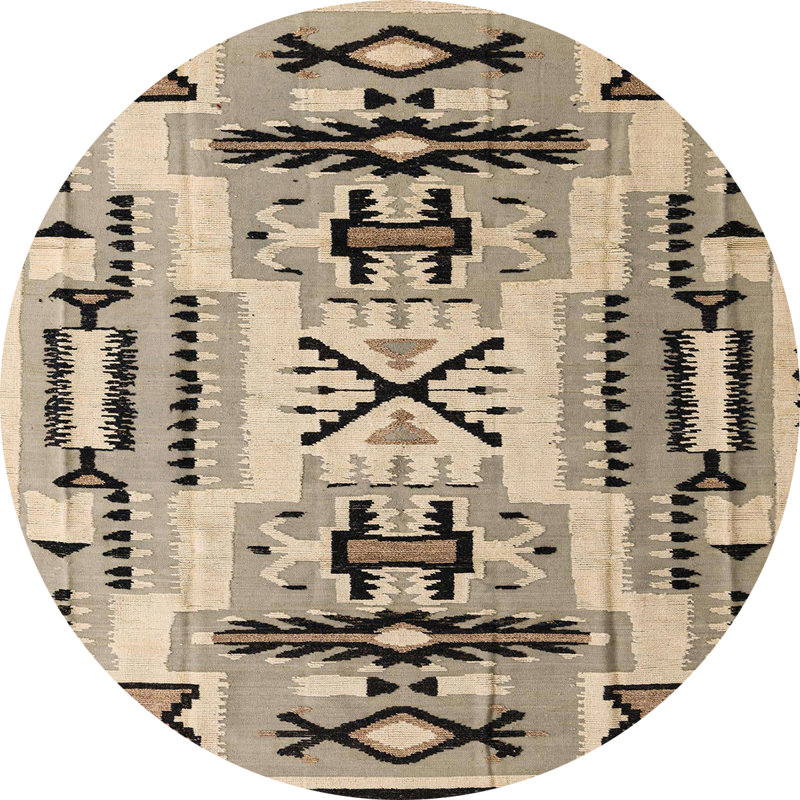 Tapis abstrait moderne 5220, Rond 8 pi
