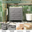 Meuble-lavabo simple 30 po, couleur grise, lavabo en céramique, structure en bois massif, charnières réglables à fermeture douce, salle de bain polyvalente avec 3 tiroirs, apparence classique, rangement généreux, trois trous pré-percés
