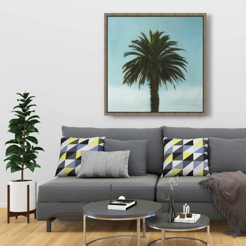 «Tropical Palm - Floral Botanical Trees», décor de toile encadrée