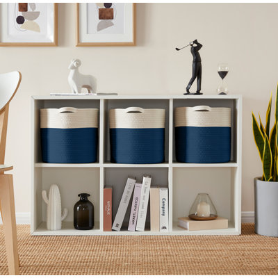 Breakwater Bay Shelf Storage Cotton Bin Set & Reviews | Wayfair