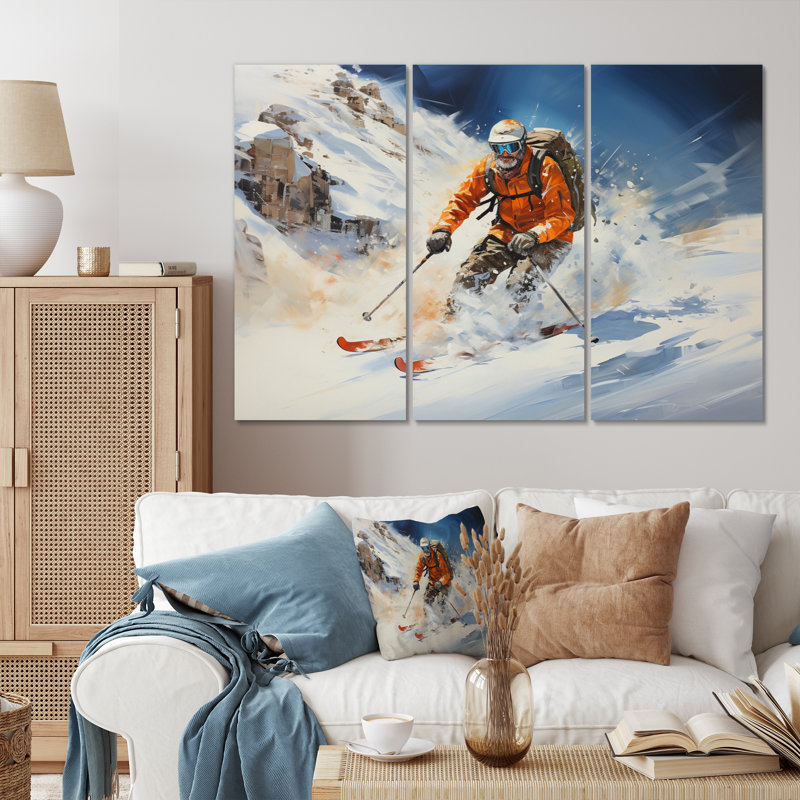 Ensemble de 3 décorations murales Canada Whistler Adventure IV