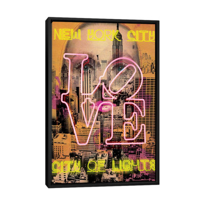 New York Eyes by Luz Graphics - Floater Frame Gallery-Wrapped Canvas Giclée on Canvas