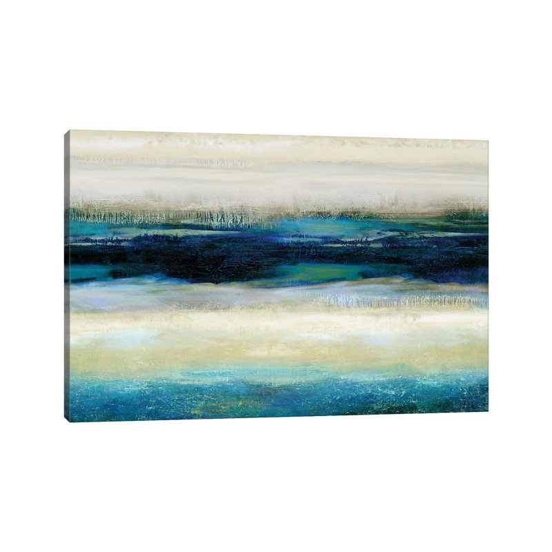 Reflections In Blue by Jaden Blake - Wrapped Canvas Painting, 20.32 cm H x 30.48 cm W