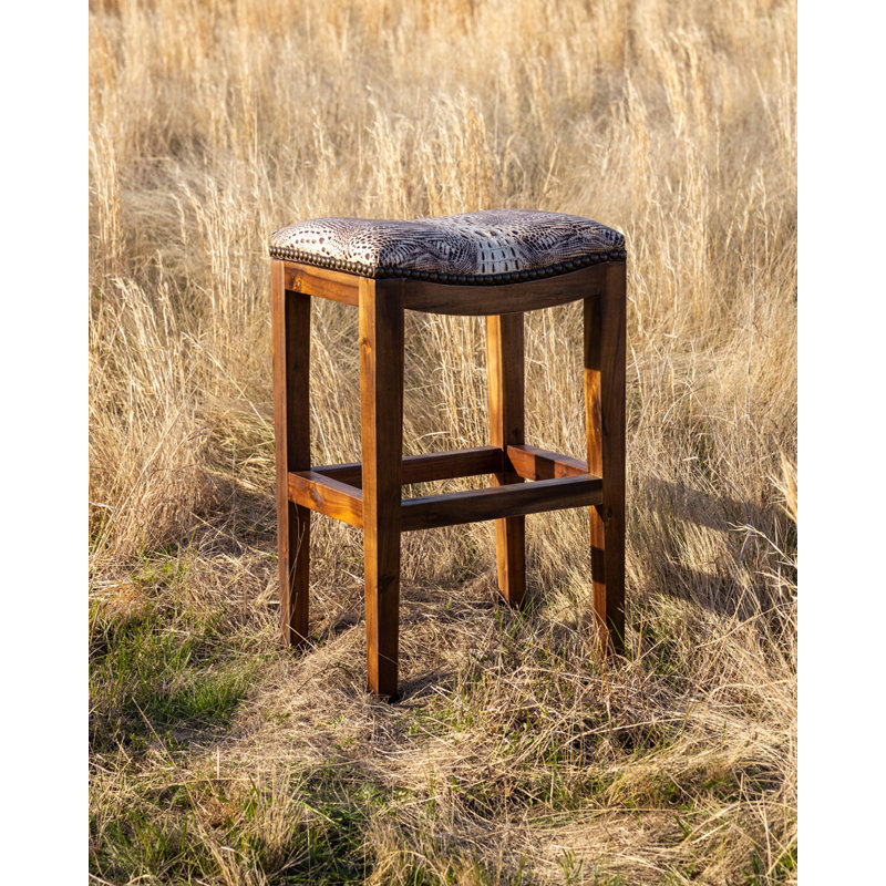 Platzer BR-200 Saddle, Bar Stool (30" Seat Height), Saddle Red Leaf