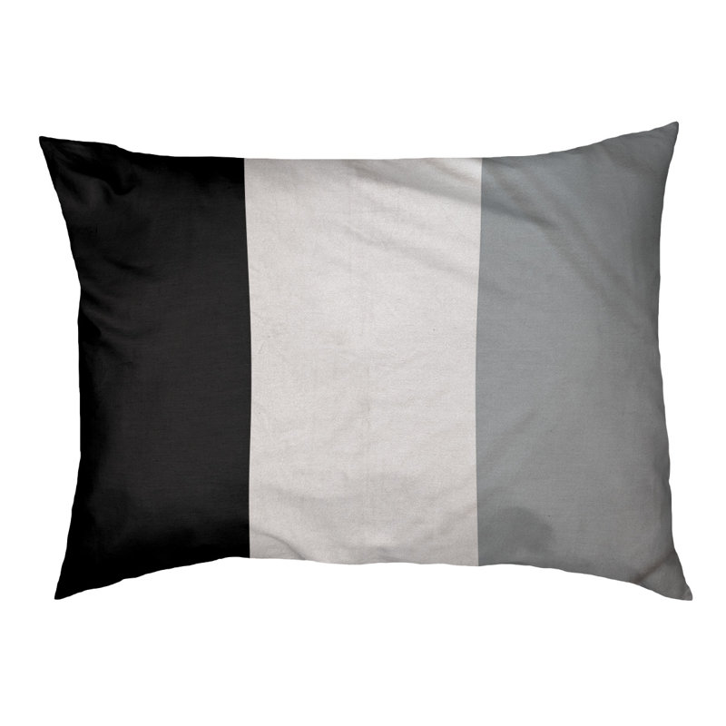 Coussin d'intérieur Las Vegas, Petit (l 28 po x P 18 po x H 6 po), Noir, blanc, argenté