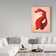 'Red Dragon' Graphic Art Print on Wrapped Canvas