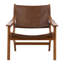 Marceline Leather Occasional Chair, Brown