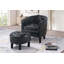 Fauteuil d'appoint Jacklyn avec repose-pieds