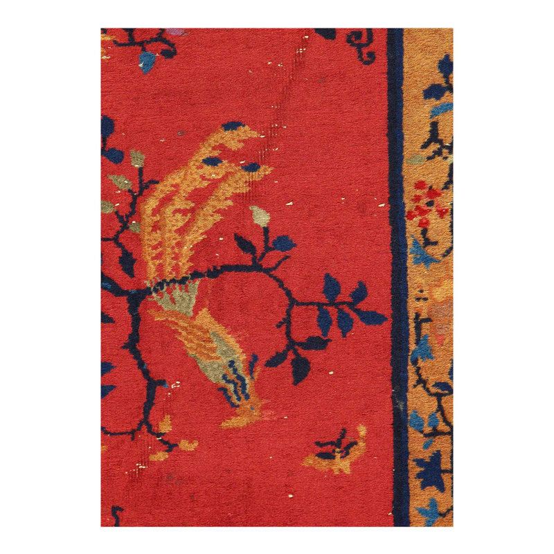 Tapis de couloir oriental en laine / coton 2 pi 5 po x 4 pi 11 po Muhyiddin
