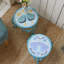 Support en métal pour plantes d'intérieur et d'extérieur, support à fleurs rond en céramique pour patio 