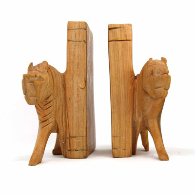 Solid Wood Bookends