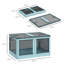 Bacs de rangement empilables avec couvercles, roues et pliables-1318598844