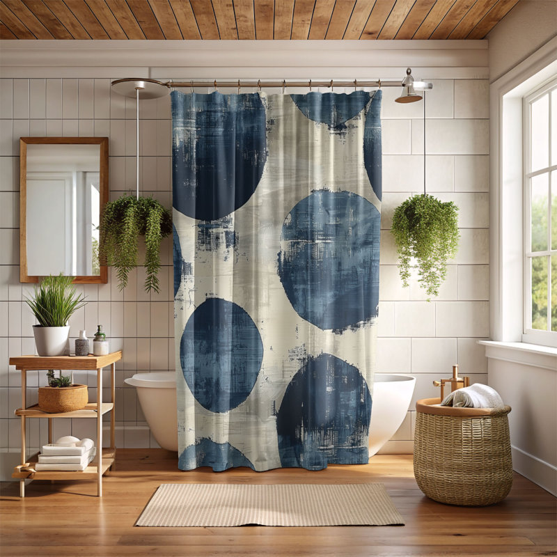 Blue Flows - Premium Shower Curtain, 74"H x 71"W