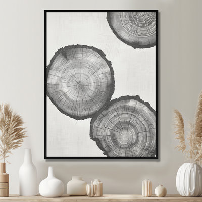 «Grey Celestial Balance», reproduction d'art sur toile encadrée arbres