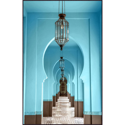 Moroccan Arches Framed Canvas