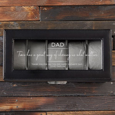 Leather Watch Box + Locking