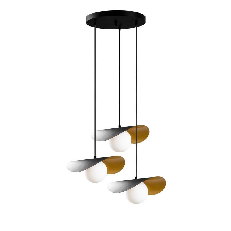 Luminaire suspendu géométrique à 3 lumières Heade