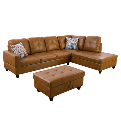 Jamele 3 - Piece Leather Living Room Set by Latitude Run