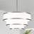 Aasim Cruce 5 - Light 19.8'' White Fabric Chandelier For Living Room Bedroom Entryway Staircase, 3-tier Modern Farmhouse  Drum Pendant Light Fixture-1620730267
