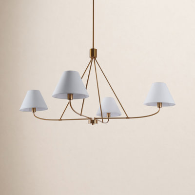 Iron 4-Light Chandelier