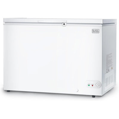BLACK+DECKER 10 Cu. Ft. Chest Freezer, Deep Freezer with Top Opening, Freezer Chest with 2 Removable Storage Baskets, Mechanical Temperature Control,