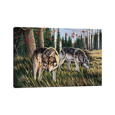 Wolves by Bob Schmidt - Wrapped Canvas Gallery-Wrapped Canvas Giclée
