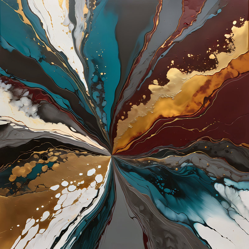 Fusion de couleurs, H 24 po x l 24 po