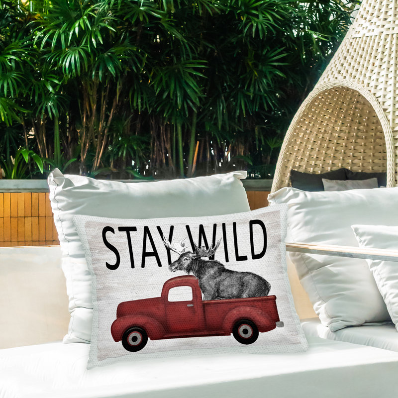 Coussin d'extérieur Stay Wild Moose