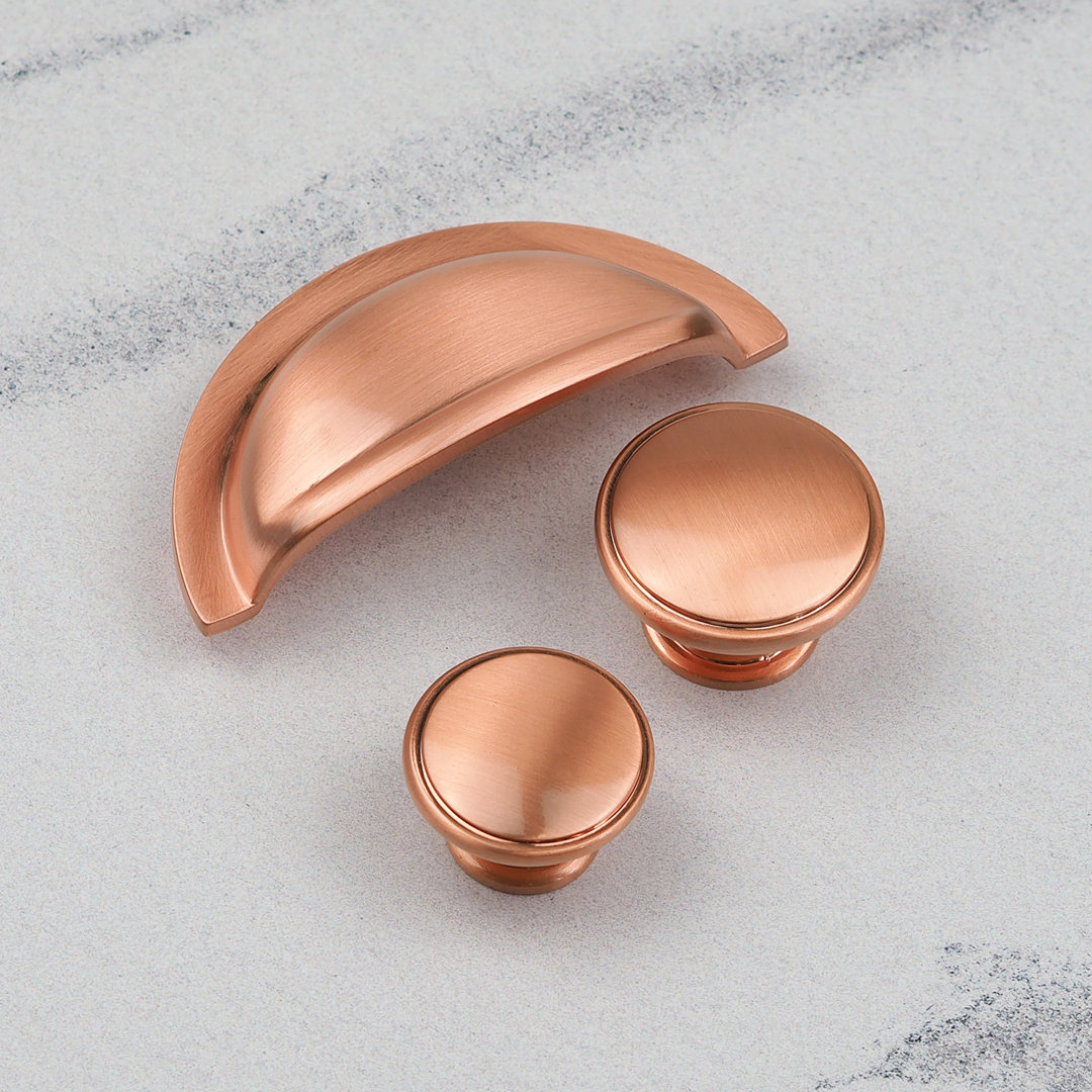Satin Copper Cup & Coordinating Knobs