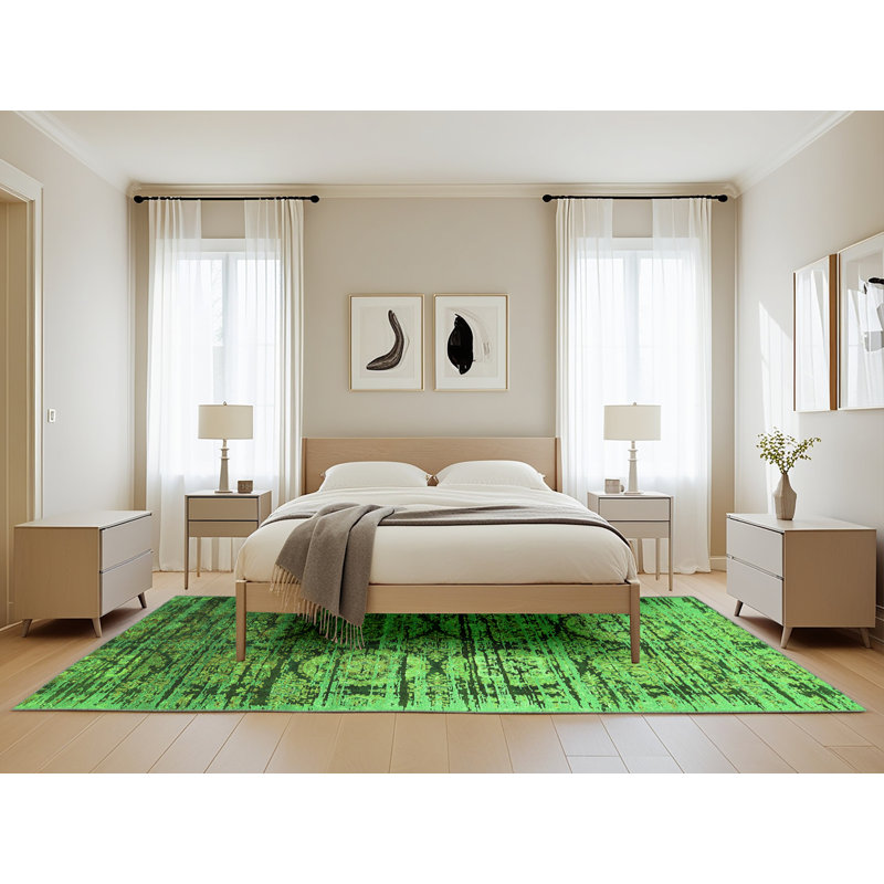 Washable Oriental Indoor Rug, Rectangle 5' x 8'