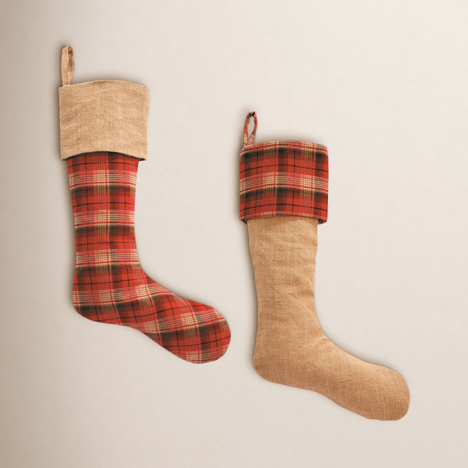 Flannel Stocking Set