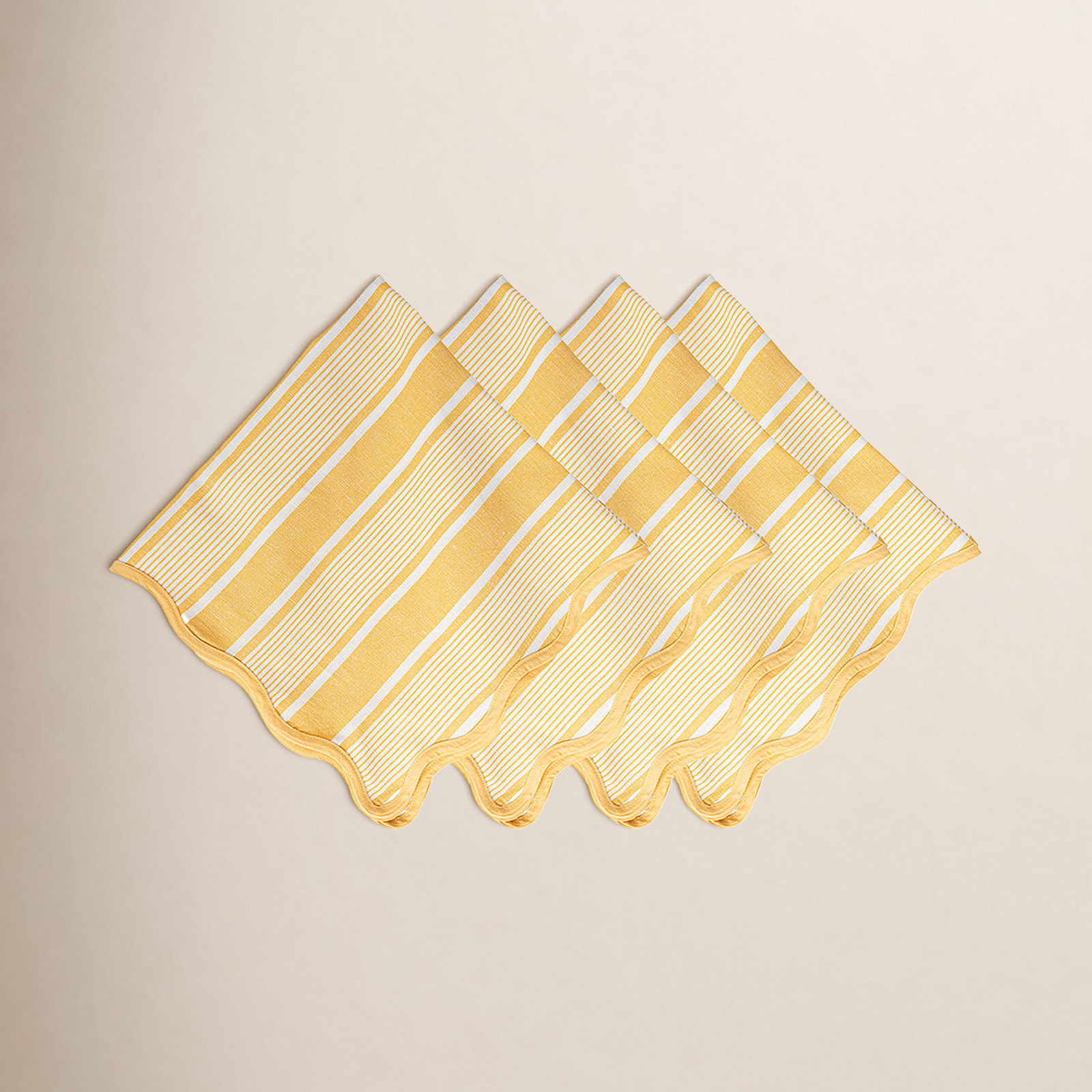 Cabana Stripe Napkin, Sunshine