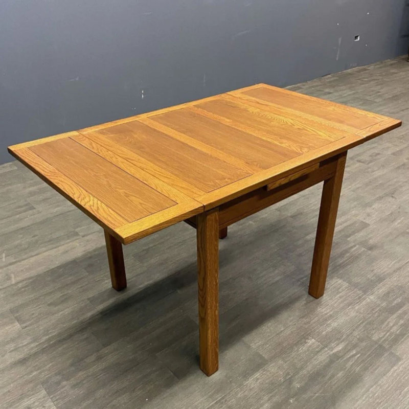 Extendable Oak Solid Wood Dining Table, Michael's Cherry
