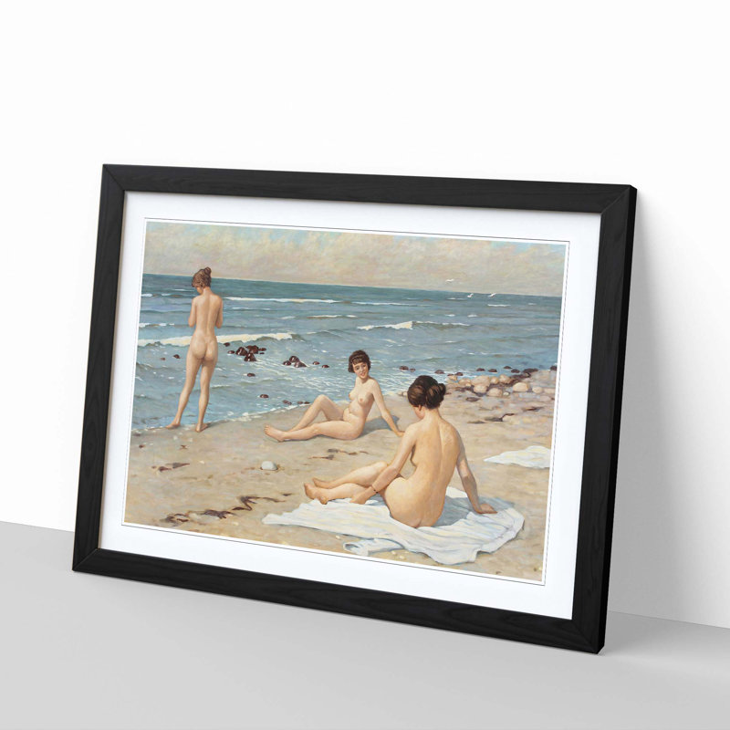 Paul Gustave - Single Picture Frame Painting, Black