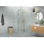 Halo 35 in. x 32 in. x 78 in. 90-degree Fully Frameless Glass Hinged Shower Enclosure-279028422
