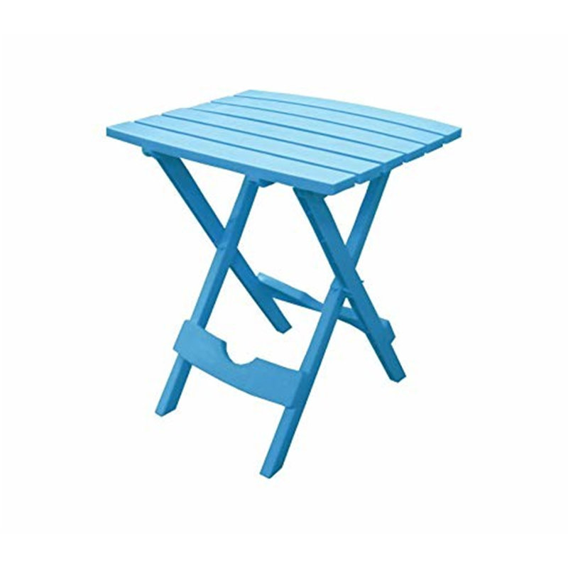 17.5'' Square Folding Table, Blue