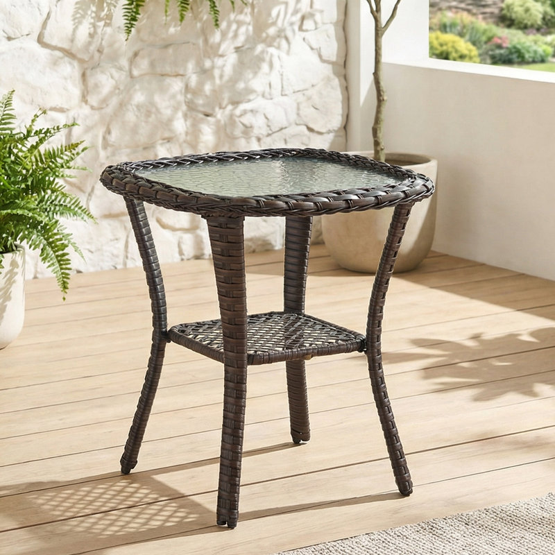 Steel Wicker Table