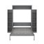 Lit escamotable double avec tablettes et DEL