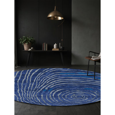 Tapis bleu lavable à la machine