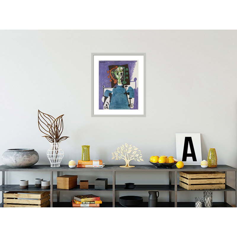 «Sitting Woman» par Pablo Picasso, impression giclée sur cadre, 27.63" H x 23.5" W