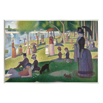 «Sunday on La Grande Jatte» par George Seurat Classic - Peinture sur panneau de fibres à densité moyenne